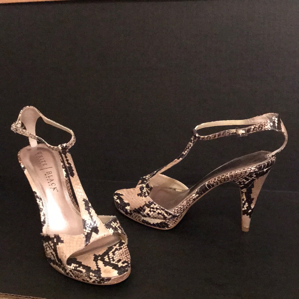 T-strap high heels